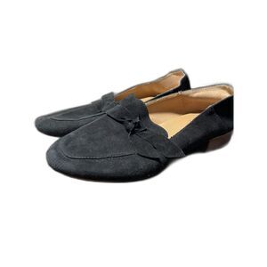 Franco Sarto Women's Black Suede Loafers